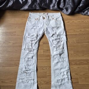 Levi's White Slouch Jeans